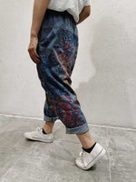 Evatrends Cotton Pant, Bottom, Double side Pockets, Elastic Waist, Cropped Pant, Printed pant, Elastic waist ethnic style   