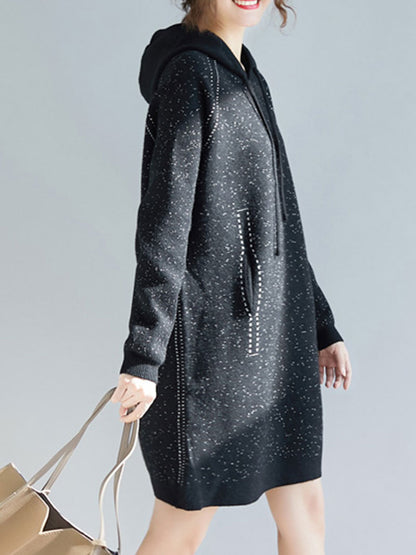 Trendy Knit Sweater Dress
