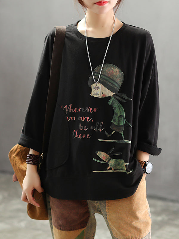 Eva Trends Jodie Stylish Vintage Cartoon Women's Top