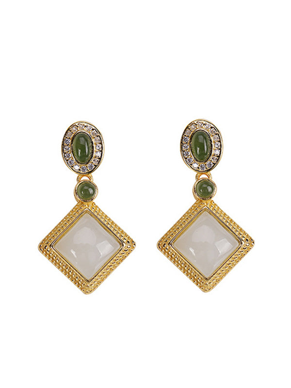 Boucles d'oreilles terreuses