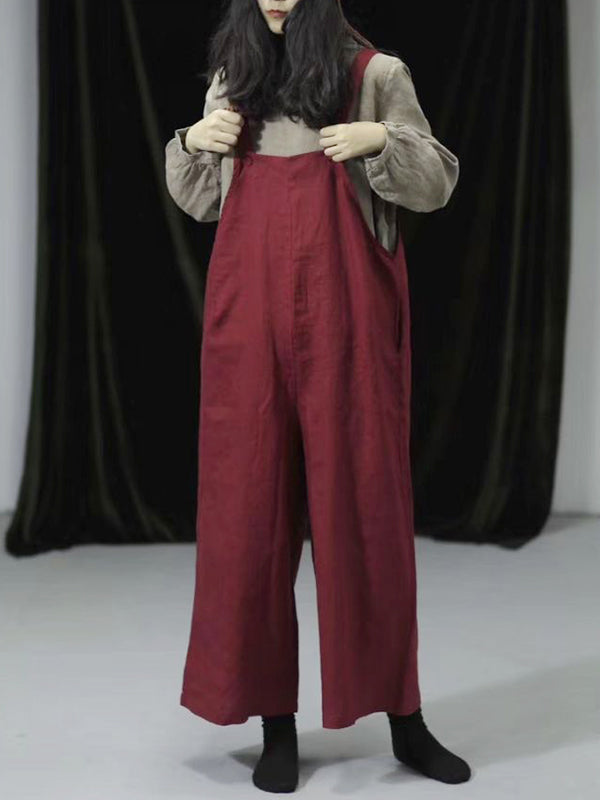 Jewel algodão de pernas largas Dungarees (somente EUA)