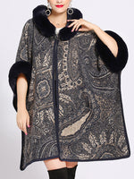 Cardigan de capa de tamanho alto e macio amável