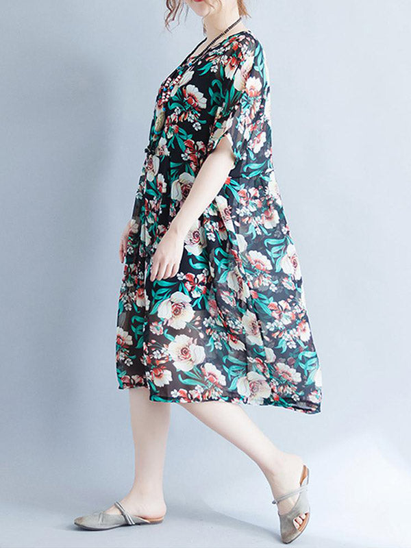 Joy Floral Smock Robe