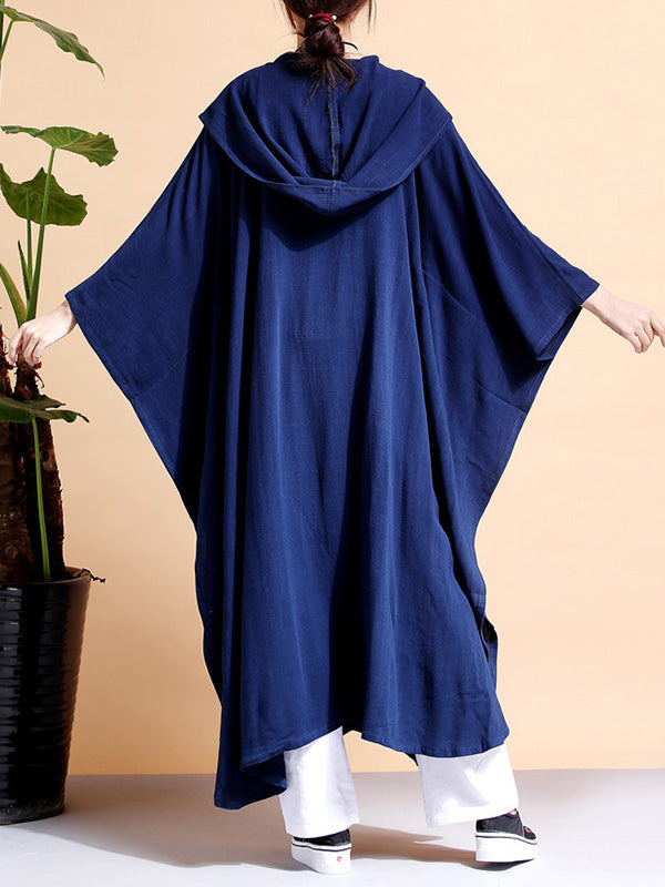 Batwing-Sheeves Cape Coat