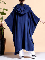 Batwing-Sleeves Logo Cape Casat