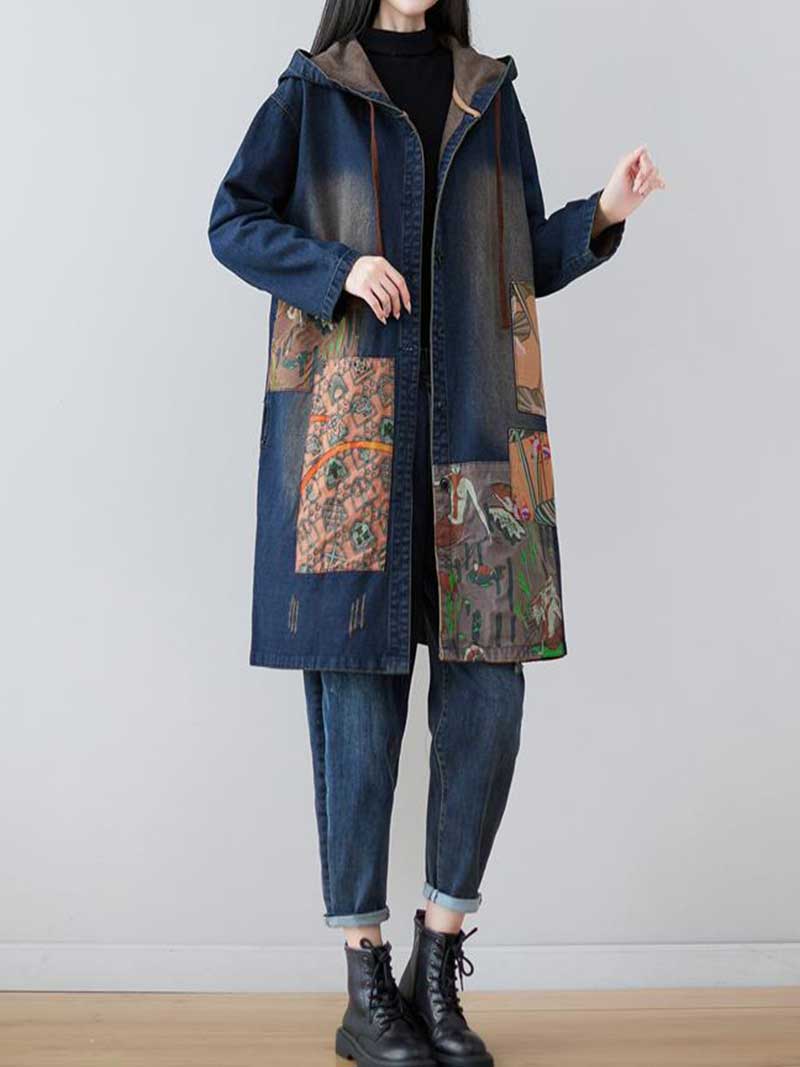 Votre amour est une meilleure veste à capuche en jean