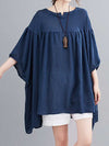 Evatrends Cotton Top, Summer wear, Doll sleeves, Plain top, Round Neck Wear With Jeans pant or Trouser