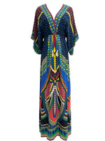 Tara Lee estilo retrô vestido maxi boêmio solto