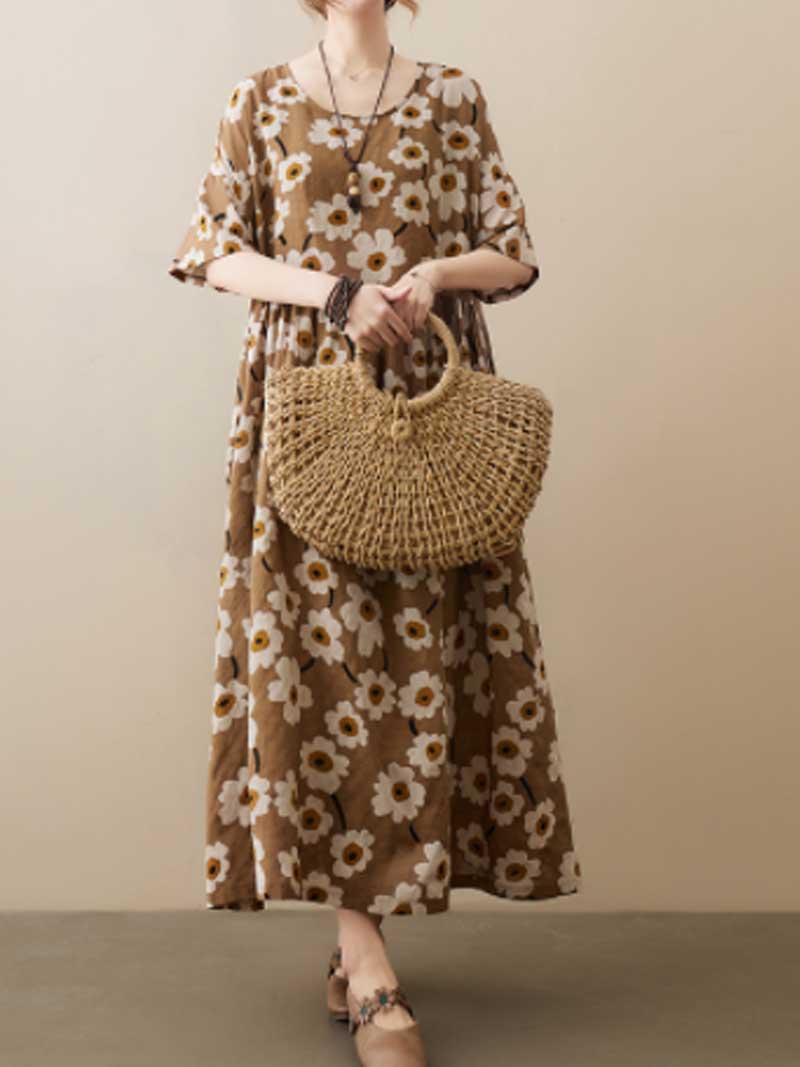 Donner de l'amour robe de blouse florale