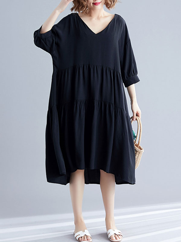 Robe de smock en coton inspiré