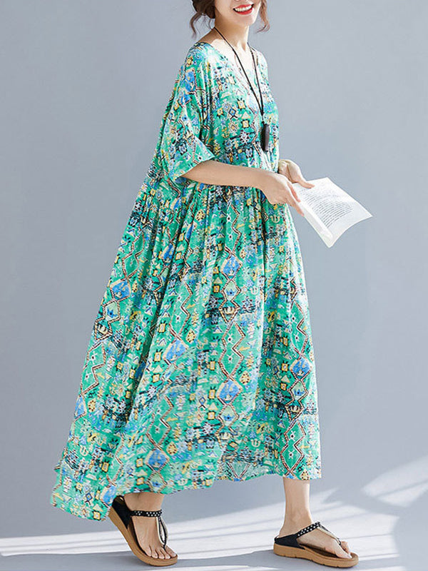 Vestido de Smock Green Light