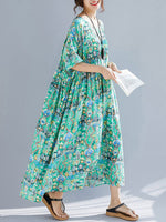 Vestido de Smock Green Light