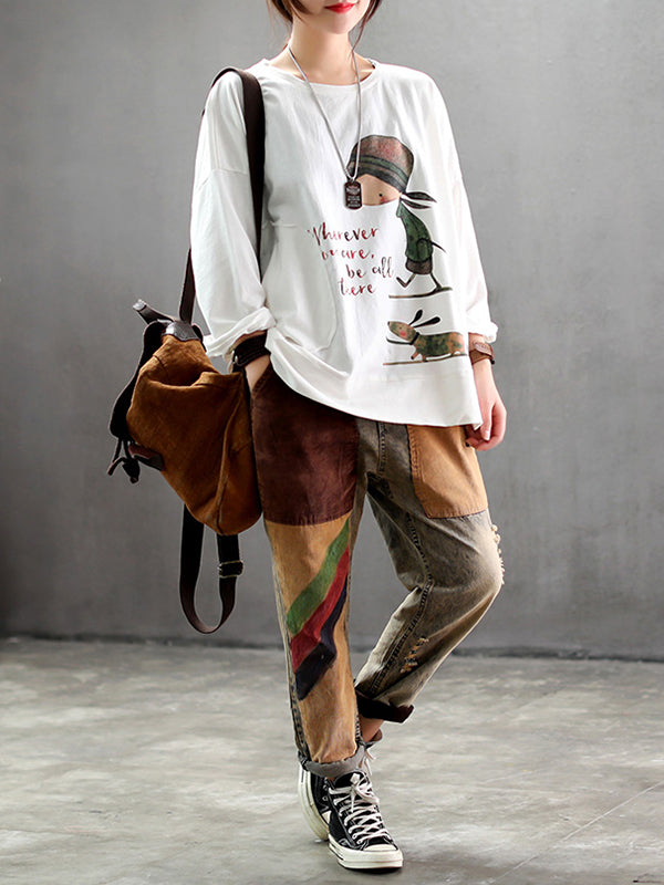 Eva Trends Jodie Stylish Vintage Cartoon Women's Top