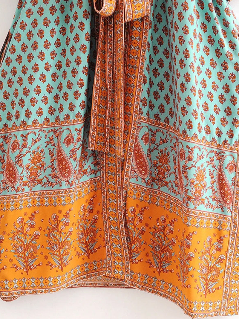 Evatrends cotton gown robe printed kimonos