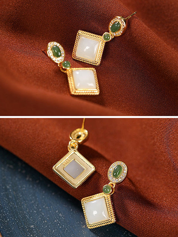 Boucles d'oreilles terreuses