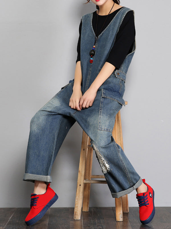 Twill remendou os Dungarees Geral (somente EUA)