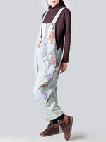 Women's Loose Fitting light-blue Dnim Overall 