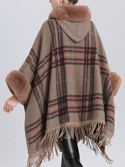 Extravagant Tassel Border Flully Neck Cape Cardigan