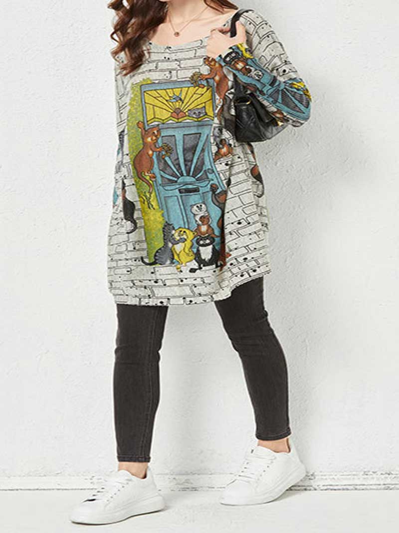 Danser dans le haut de pull d'hiver