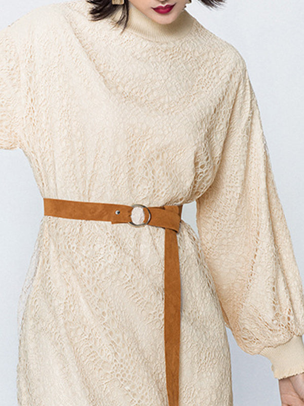 Robe en dentelle midih