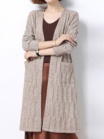 Cozy Women's Long Knitted Cardigan