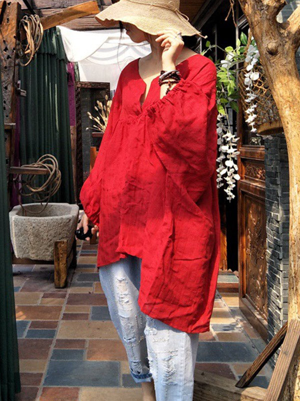 Stylish Red Tunic Top for Women
