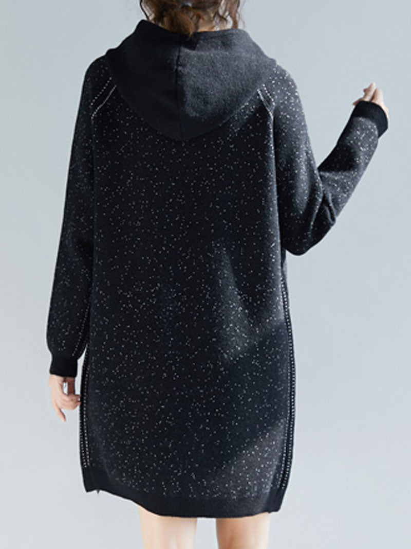 Hooded Sweater Dress for Women