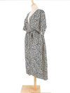 Evatrends cotton gown robe printed kimonos, Outerwear, Nightwear, Rayon, Board Sleeves, Different colors, Leopard print,