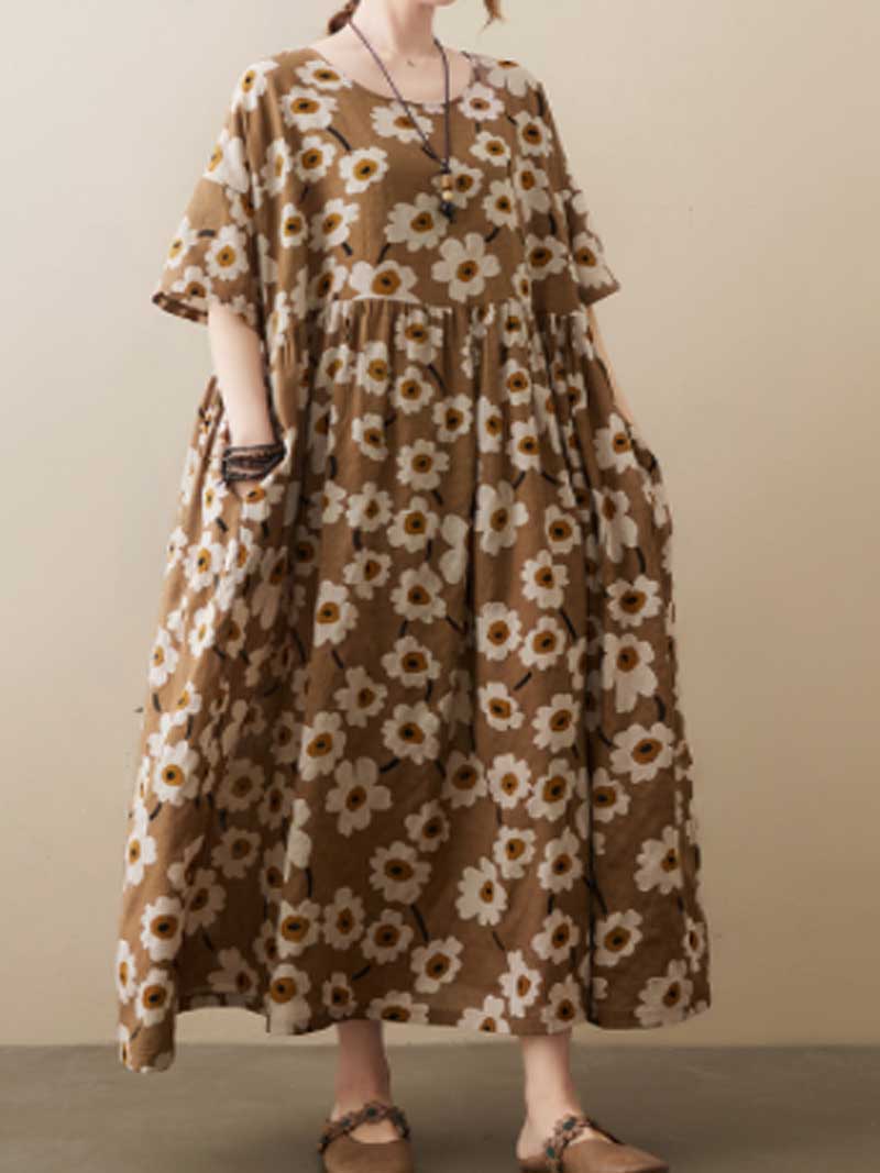 Donner de l'amour robe de blouse florale