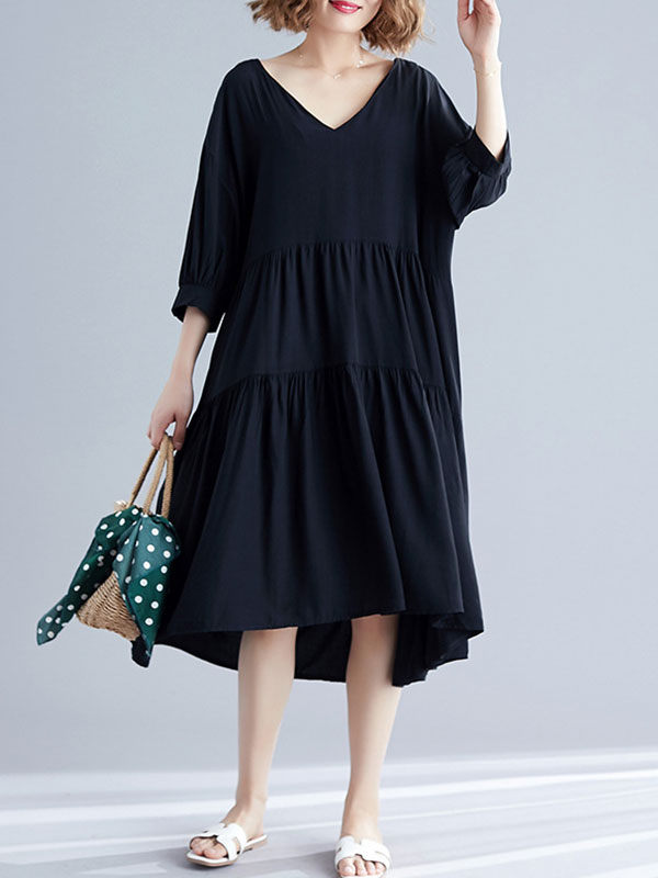 Robe de smock en coton inspiré