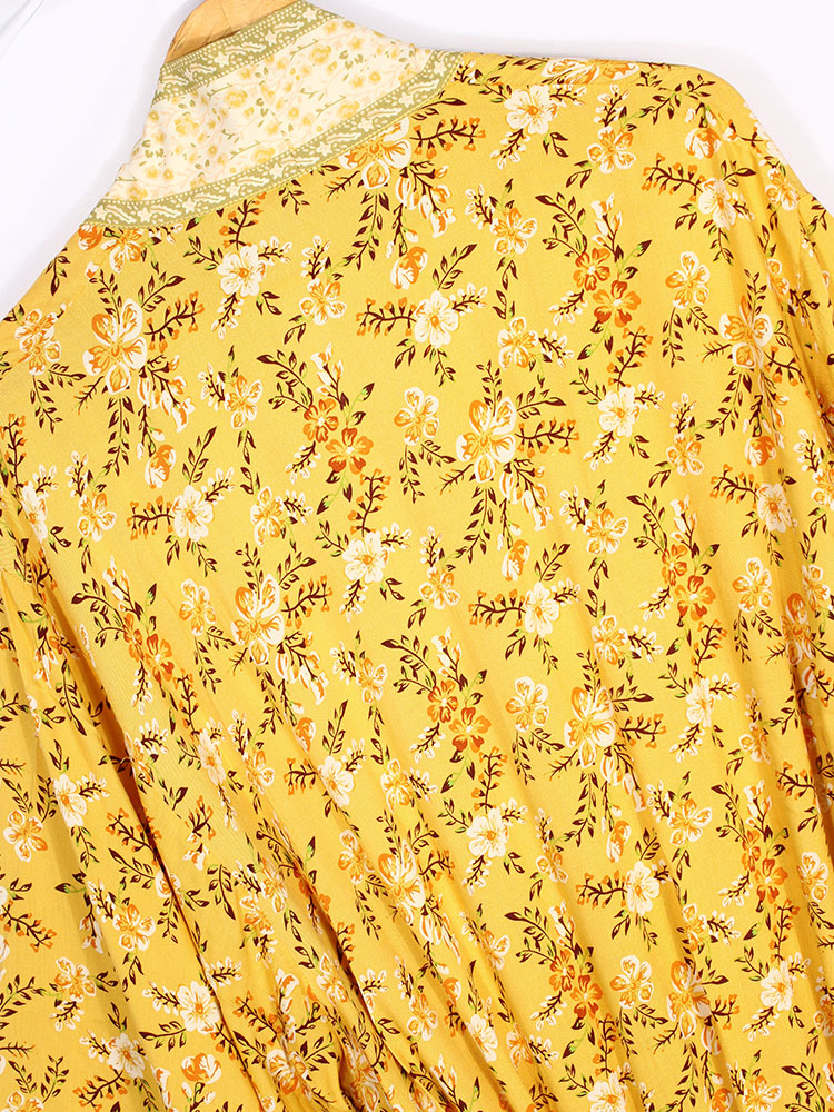 Evatrends cotton gown robe printed kimonos