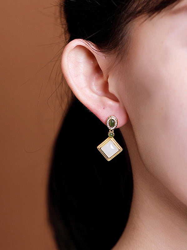 Boucles d'oreilles terreuses