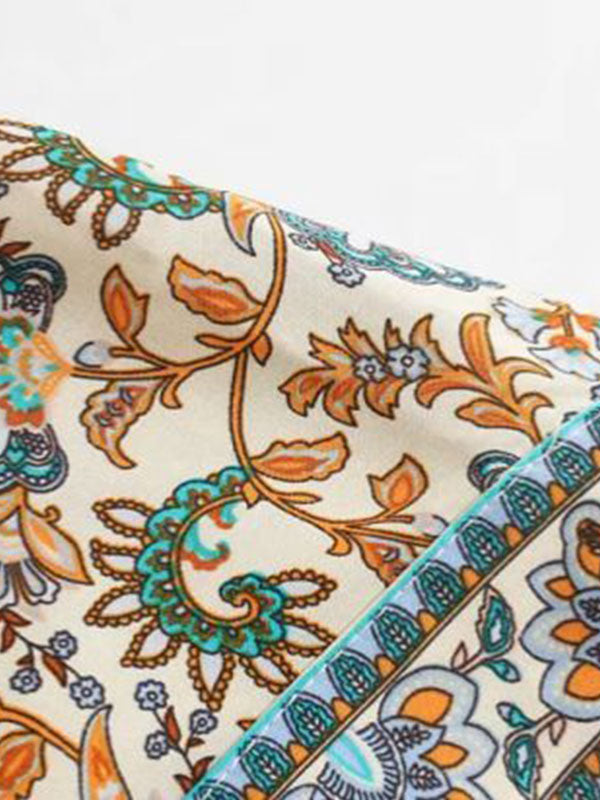 Pebble Beachwear Cotton Robe de longue longueur Robe Kimono