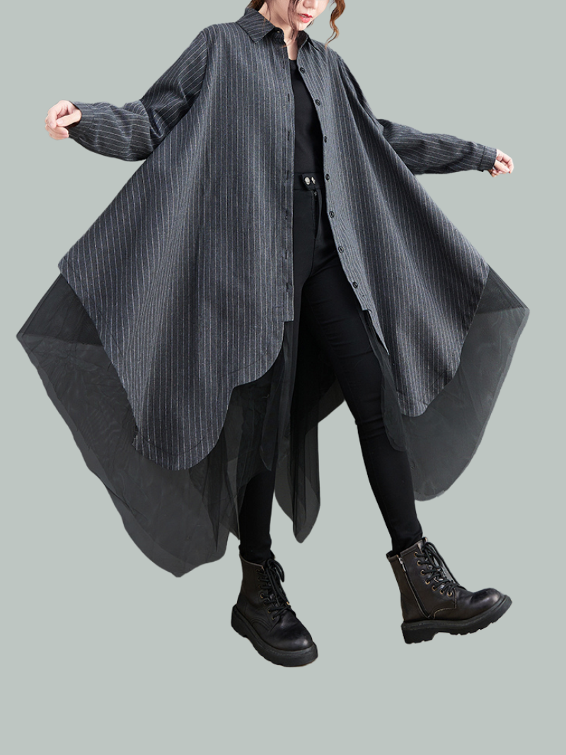 Women's Grey Shirt Dress