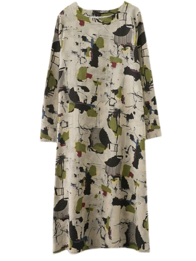 women's flowers A-line dress