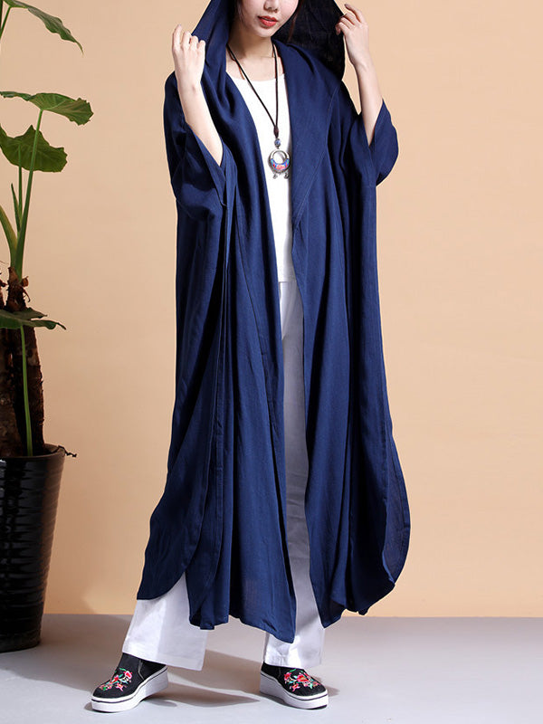 Batwing-Sleeves Logo Cape Casat
