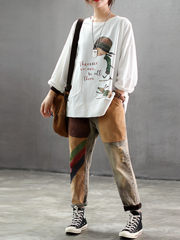 Eva Trends Jodie Stylish Vintage Cartoon Women's Top