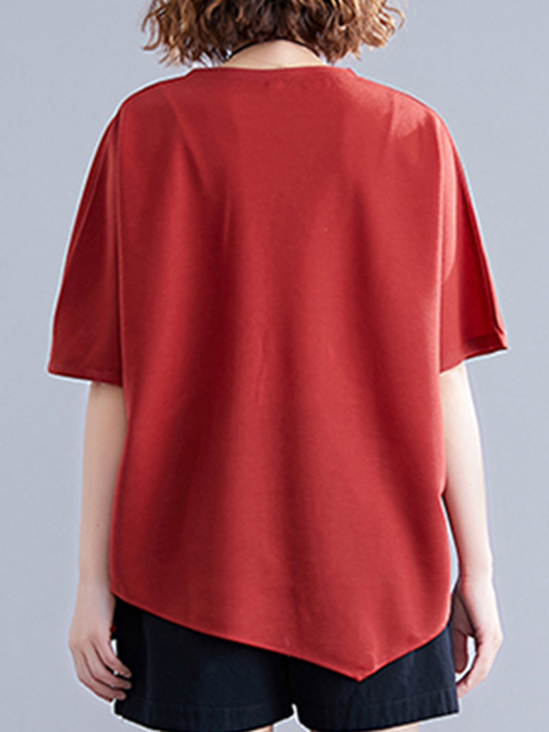 Women's Half Sleeves Elastic Tops