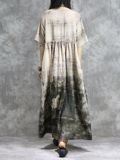 Over The Stars Smock Dress