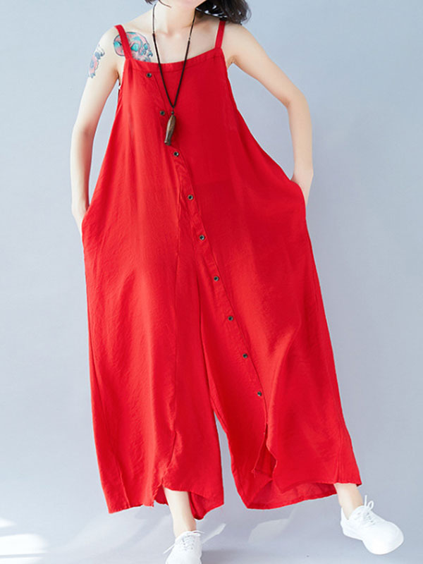 Pocket Style Women's Overall Jumpsuit