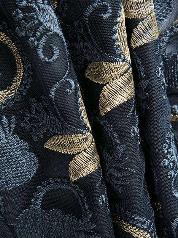 Robe midi en dentelle au crochet