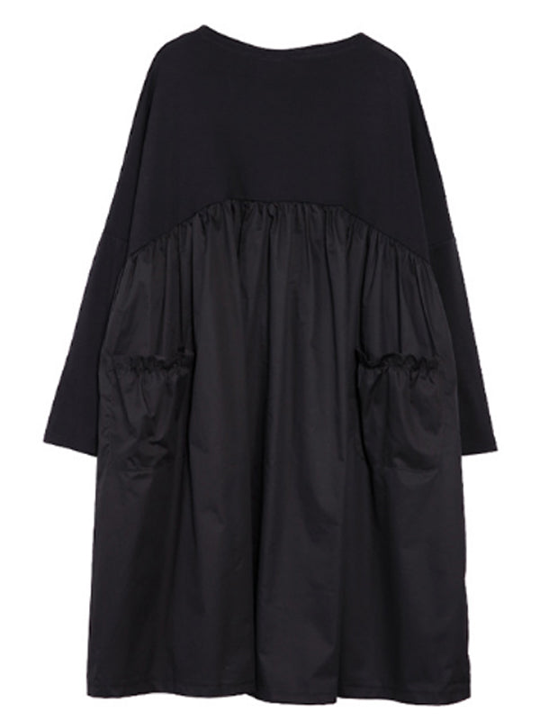 Robe de smock à peplum d'attitude rare