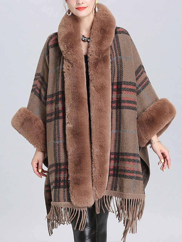 Frontière extravagante Border Flully Neck Cape Cardigan