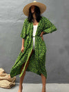 Evatrends cotton gown robe printed kimonos, Outerwear, Nightwear, Rayon, Board Sleeves, Different colors, Leopard print,