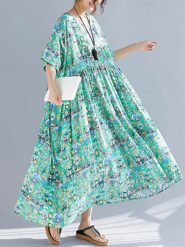 Vestido de Smock Green Light
