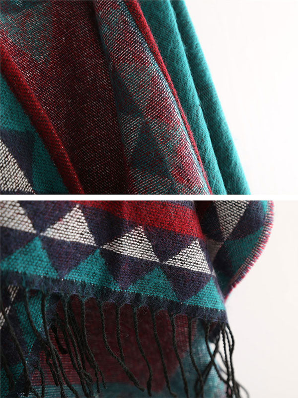 Cardigan de châle ouvert de style ethnique