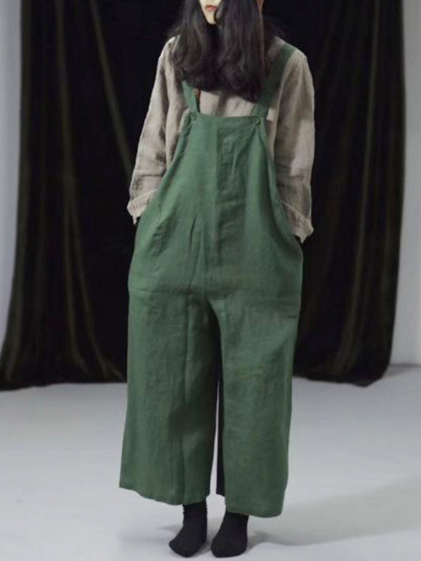 Jewel algodão de pernas largas Dungarees (somente EUA)
