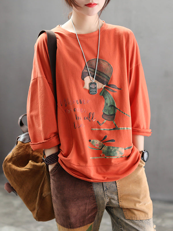 Eva Trends Jodie Stylish Vintage Cartoon Women's Top