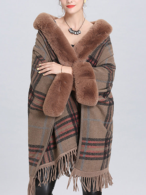 Frontière extravagante Border Flully Neck Cape Cardigan