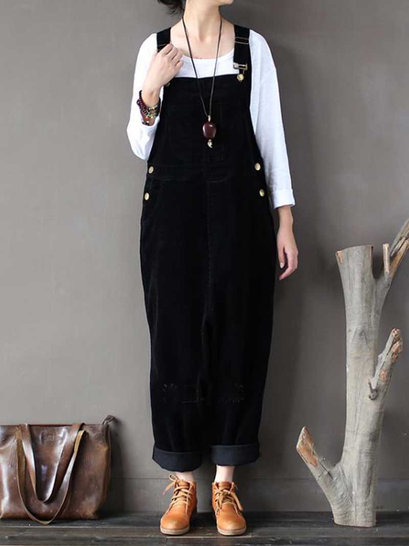 Dungarees cotton denim ,vintage retro style overall, Adjustable straps, plain overall, Double side Pockets
